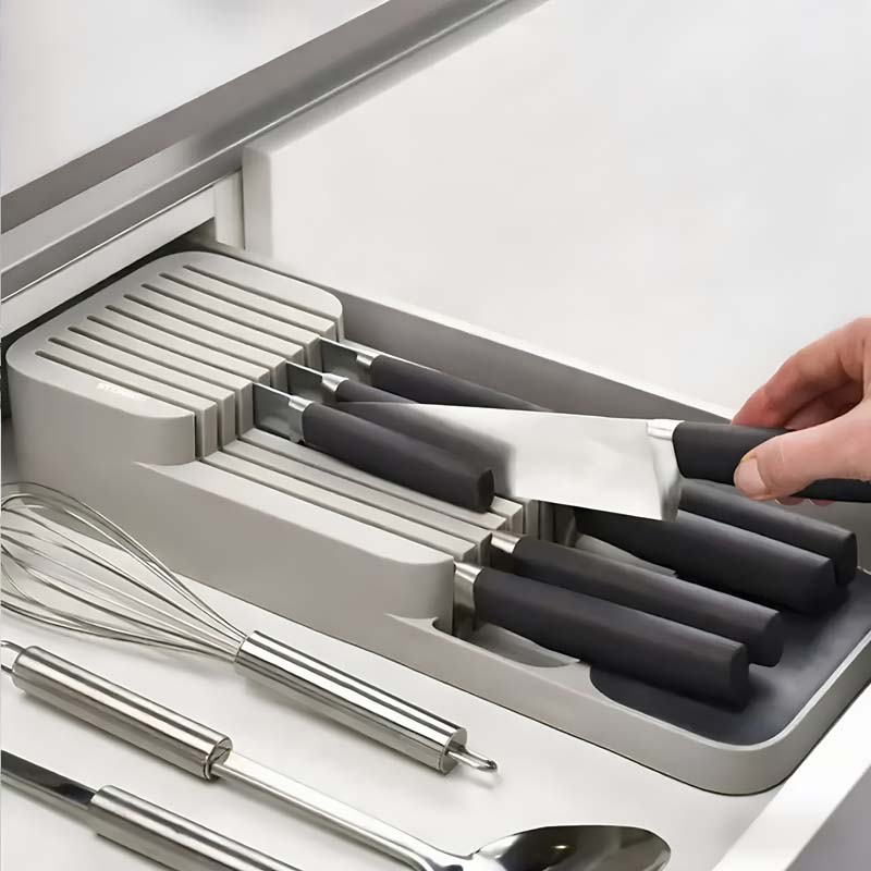 Kitchen Baking Tins - Practical Drawer Knife Storage Box -