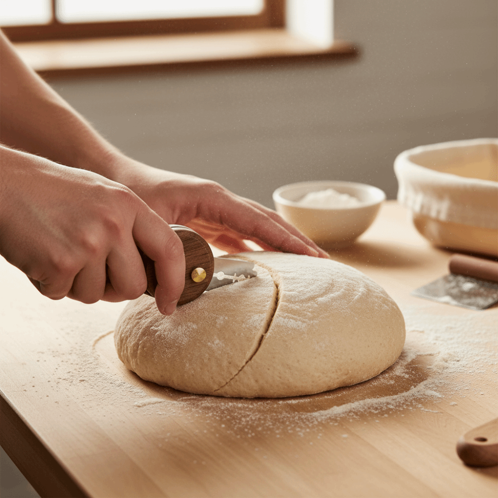 Bread Lame Scoring - Folding Wood Handle Bread Lame Detachable