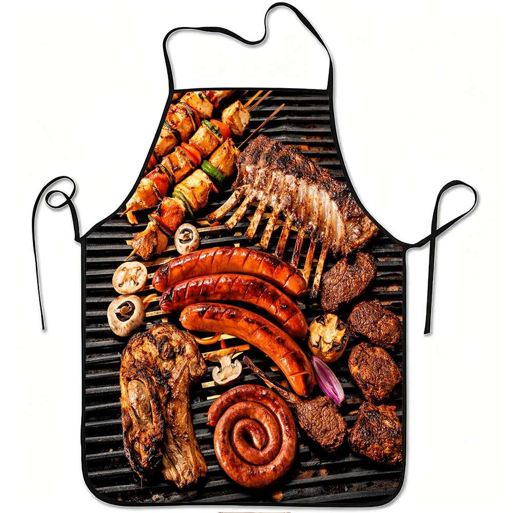 Kitchen Baking Gift Ideas - 1 Piece of Fun Barbecue-Themed Apron,