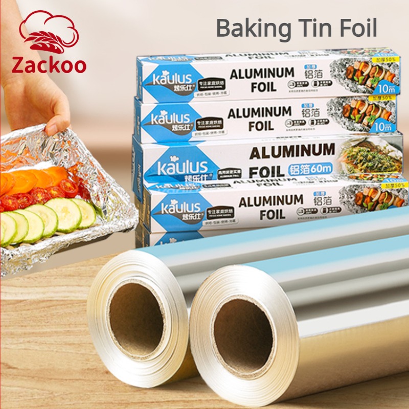 Kitchen Baking Tins - Zackoo 10/20/40M Aluminium Foil for Baking