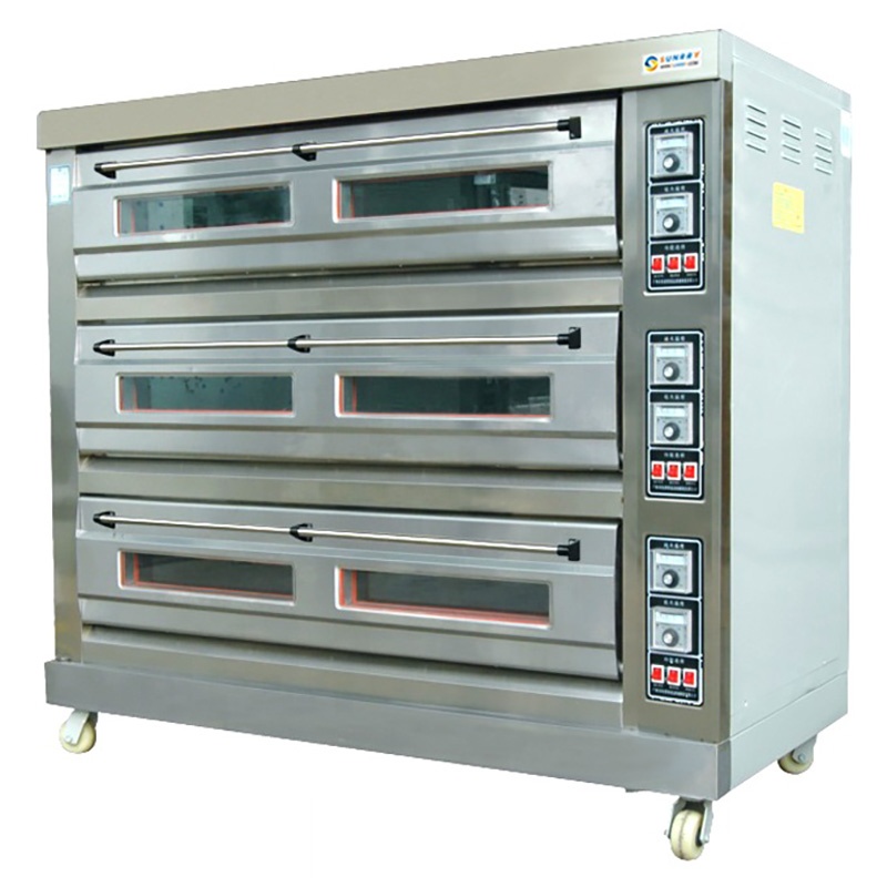 Commercial Kitchen Baking Equipment - CE Certified 3 Layers 9 Trays