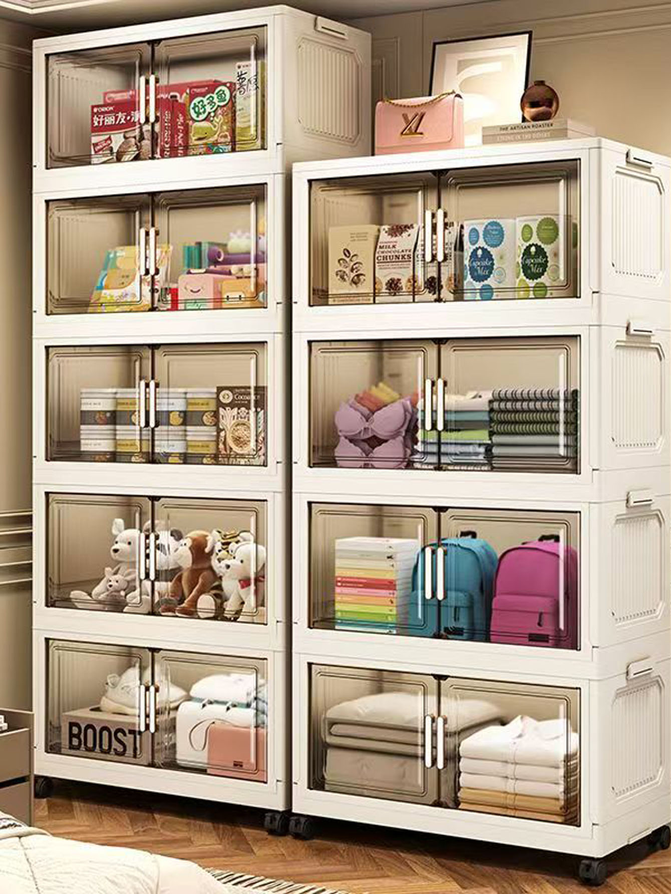 Kitchen Baking Tins - Storage Cabinet Folding Storage Box Home