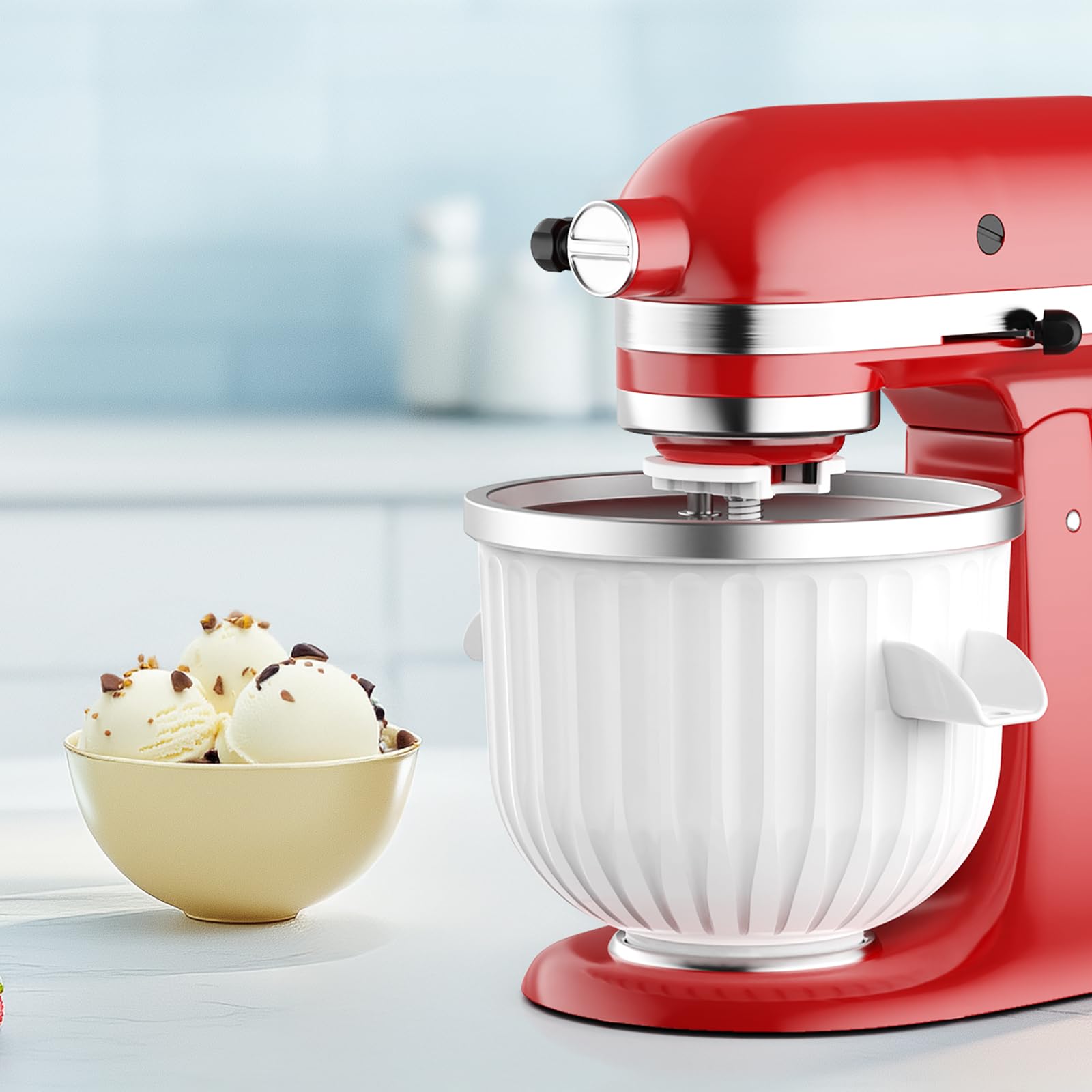 Kitchen Baking Appliances - 2 Quart Ice Cream Maker Attachment