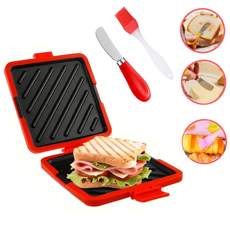 3pack Food Grade Sandwich Toas - đánh giá và giá Kitchen Baking Set