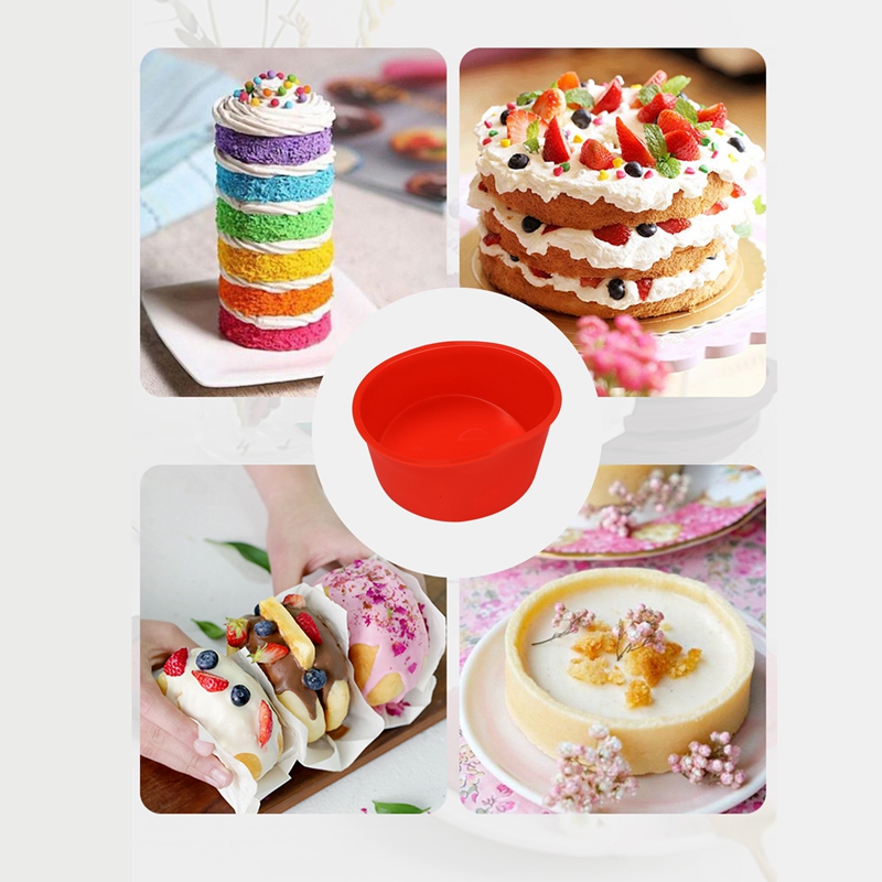 10 Pieces Silicone Cake Mold V - đánh giá và giá Kitchen For Baking