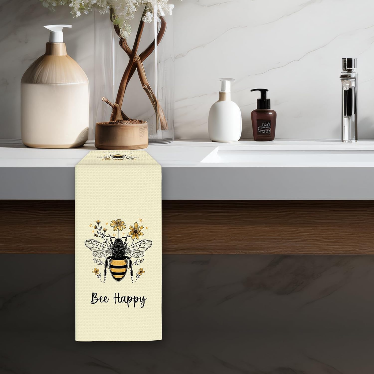 2Pcs, Summer Bee Happy Kitchen - đánh giá và giá Kitchen And Baking Life