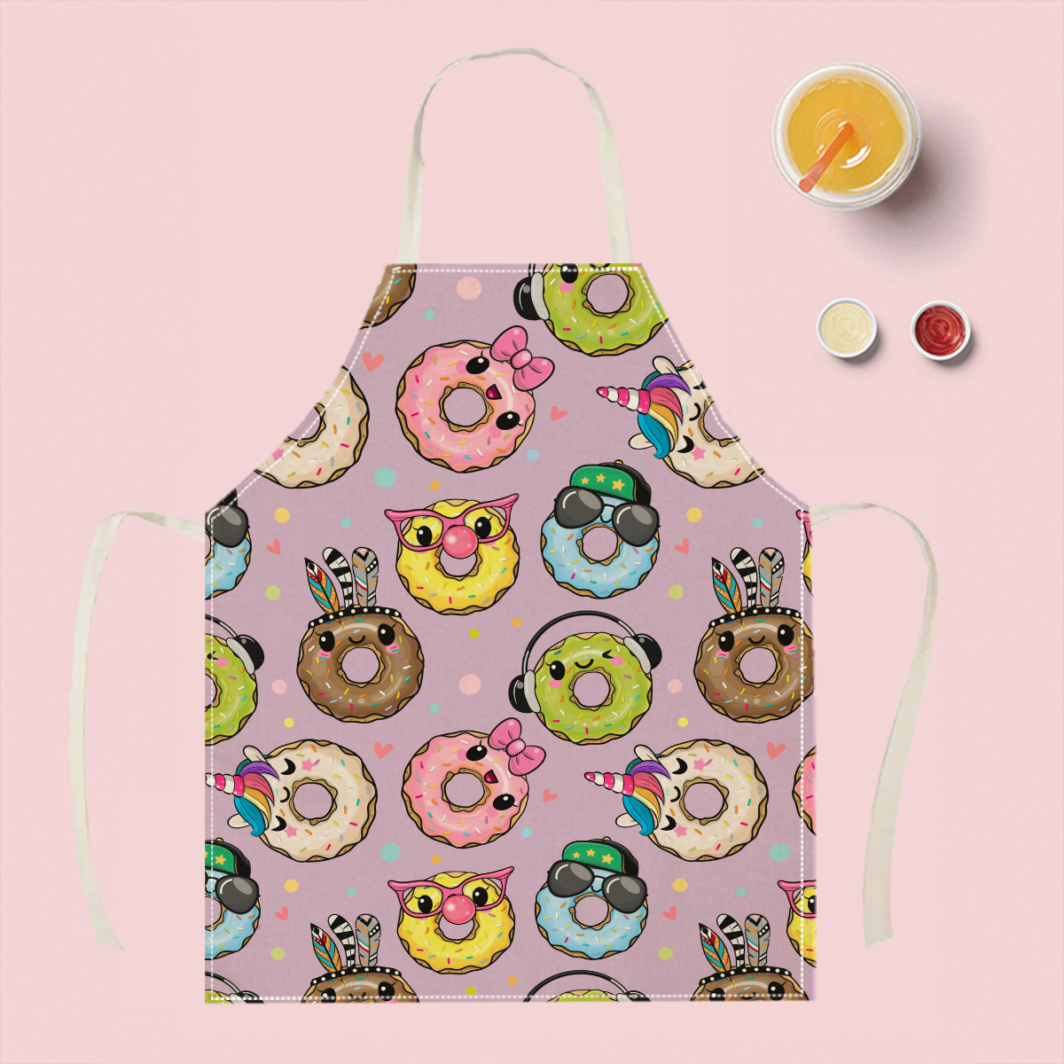 1pc Cute Cartoon Donut Apron F - đánh giá và giá Kitchen Baking Gift Ideas