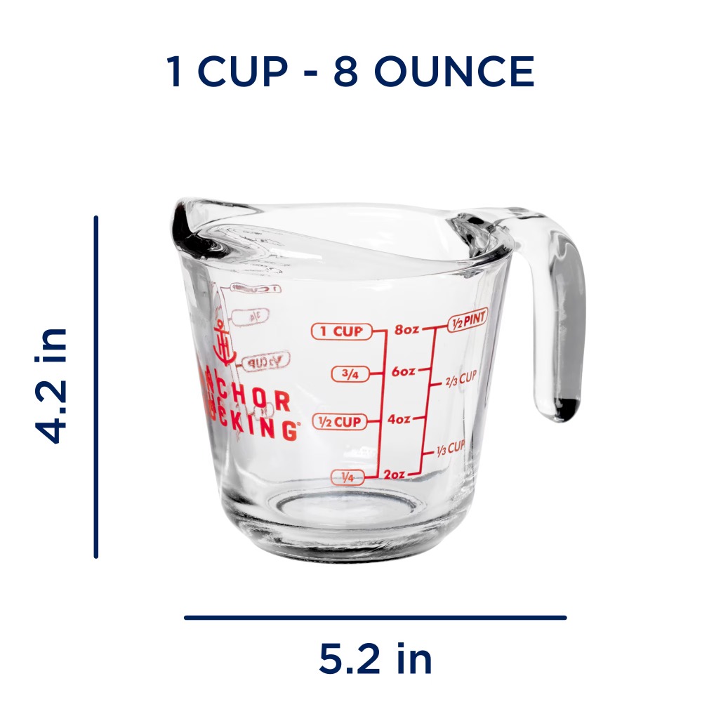 2-Pack Glass Measuring Cups Se - đánh giá và giá Kitchen Baking Set