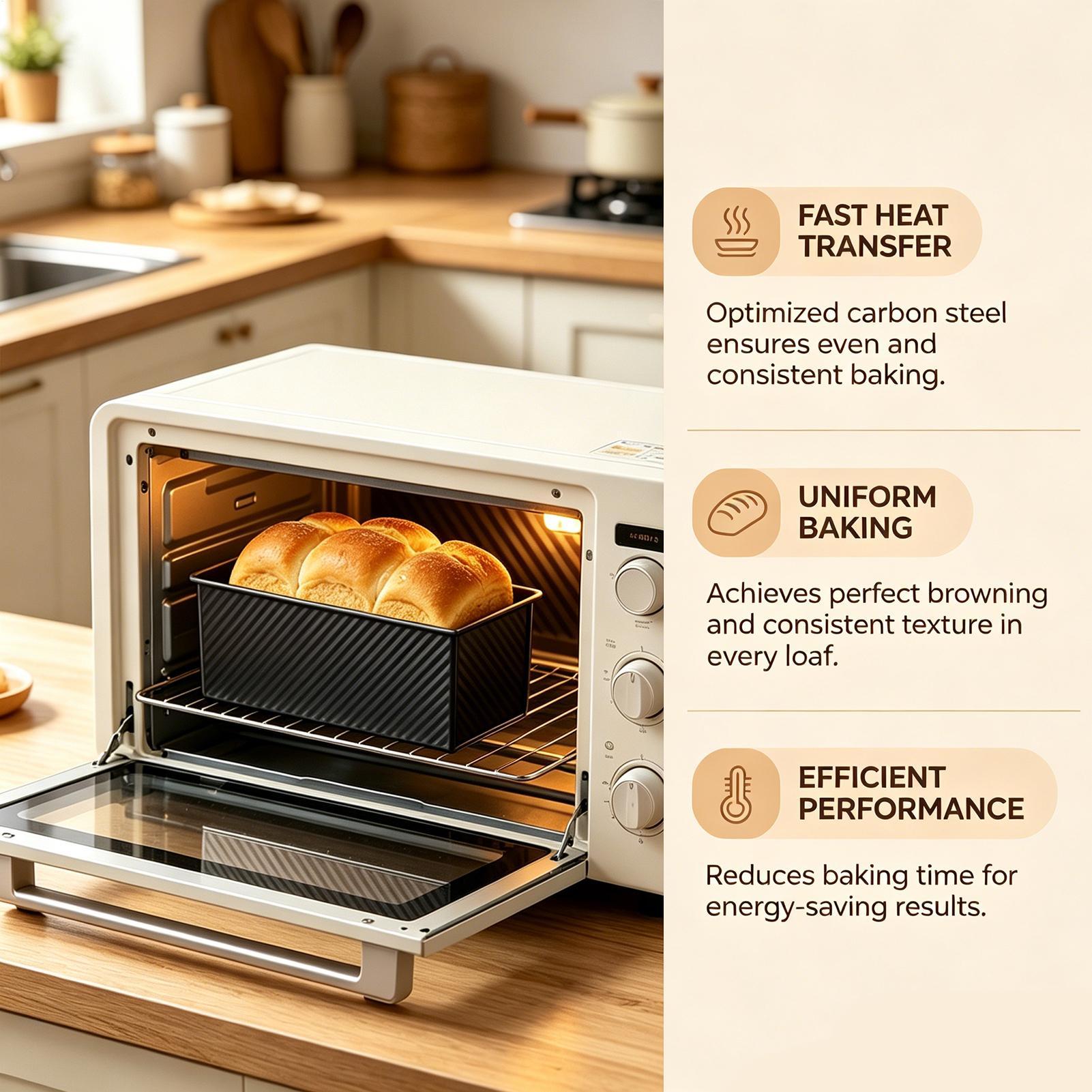 Bread Baking Pan Corrugated Ca - đánh giá và giá Kitchen Baking Tins