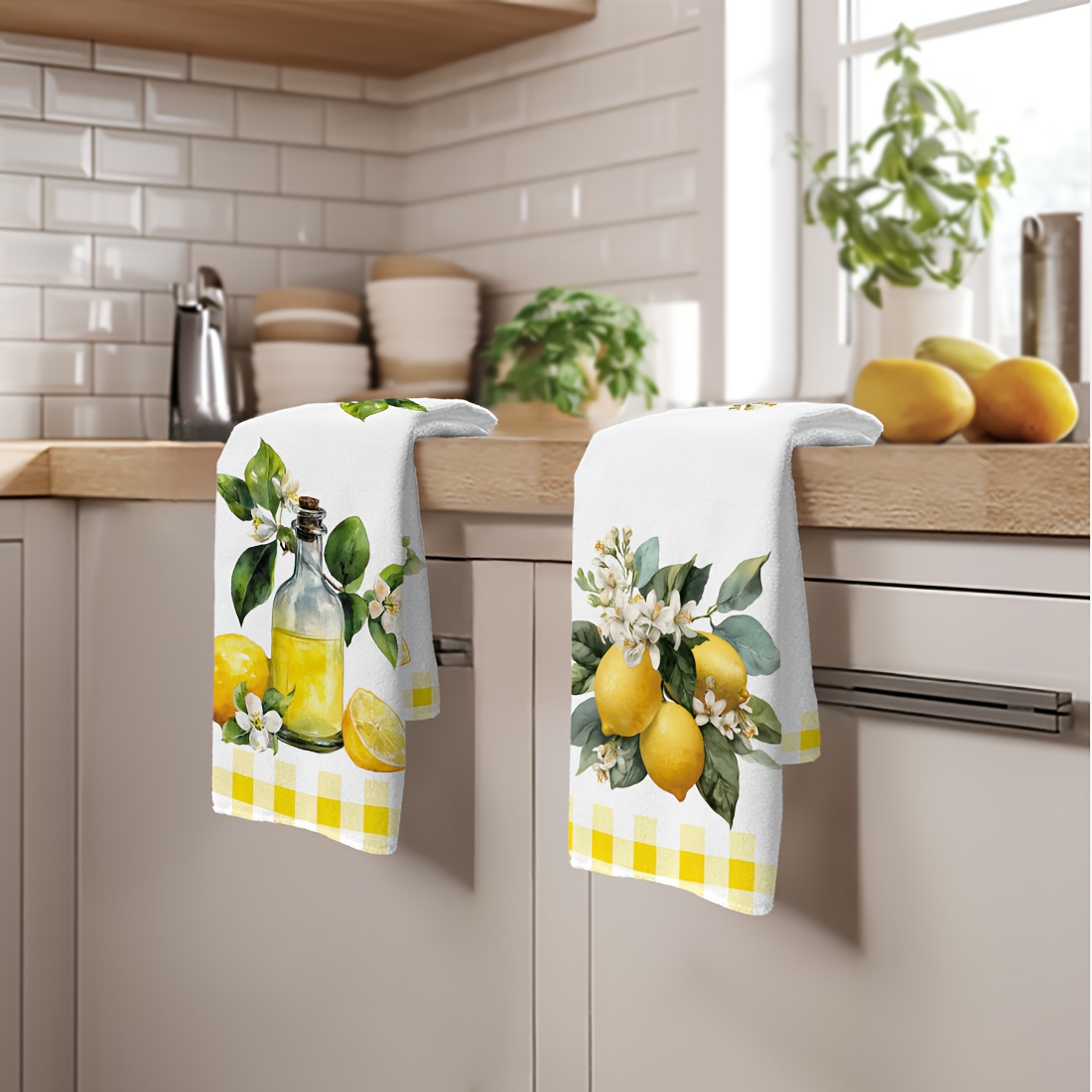 2Pcs, Lemon Floral Pattern Kit - đánh giá và giá Kitchen And Baking Life