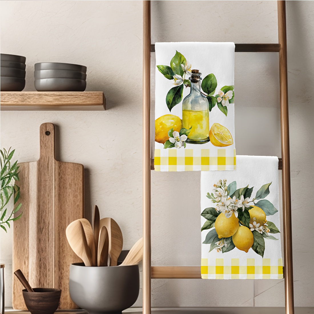 2Pcs, Lemon Floral Pattern Kit - đánh giá và giá Kitchen And Baking Life