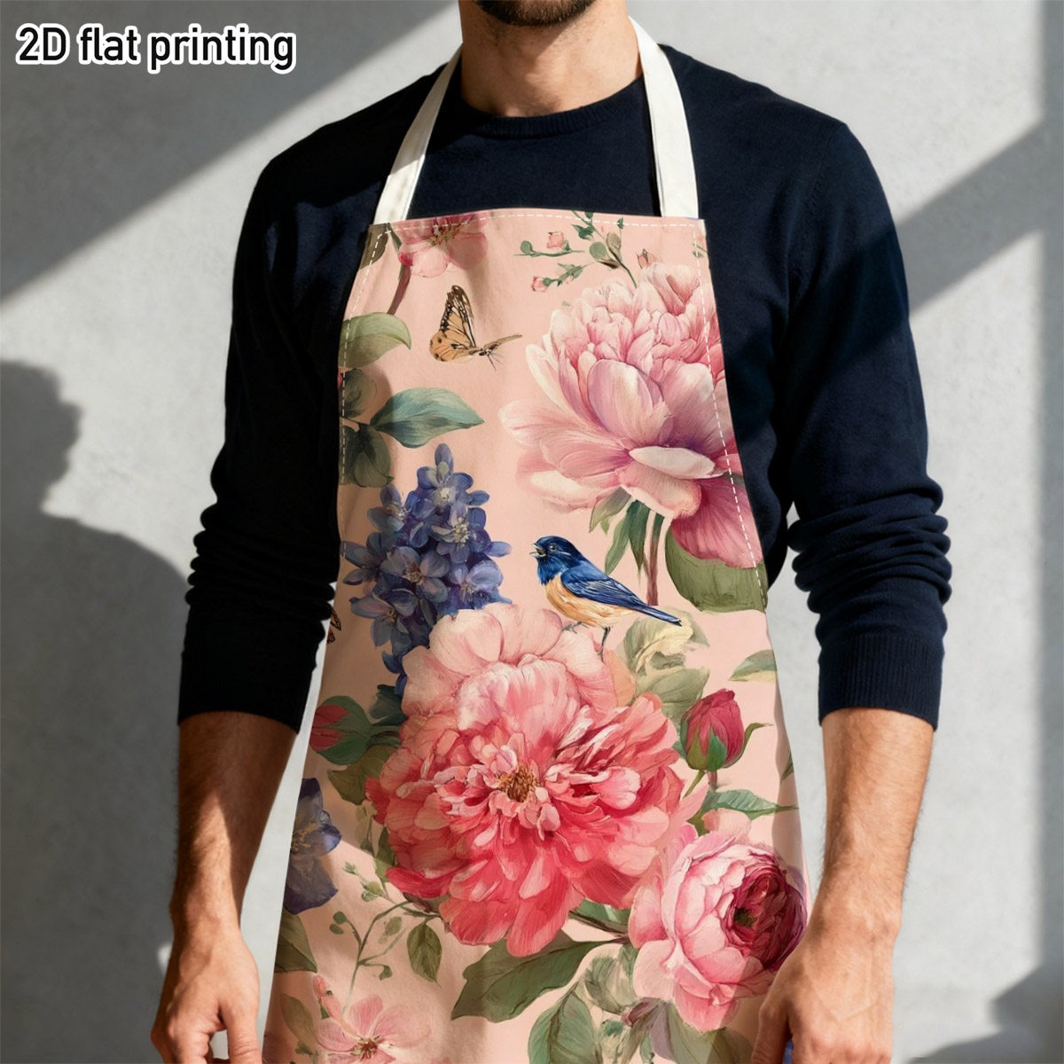 1pc Beautiful Floral Bird Apro - đánh giá và giá Kitchen Baking Gift Ideas