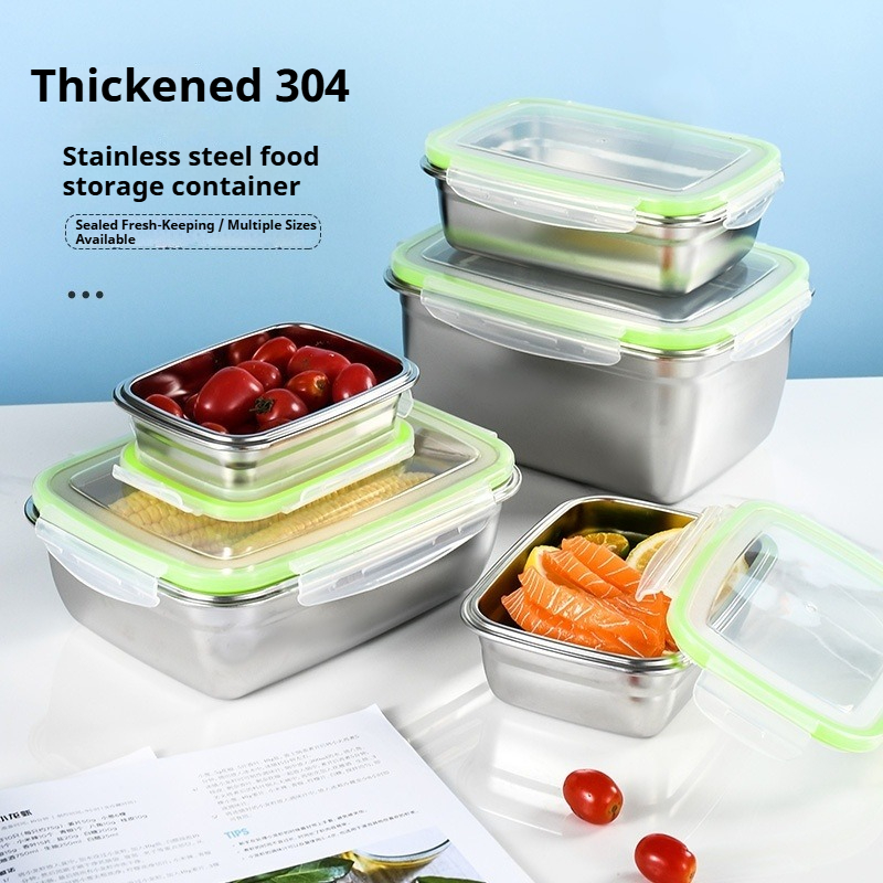 304 Stainless Steel Lunch Box  - đánh giá và giá Kitchen Baking Tins