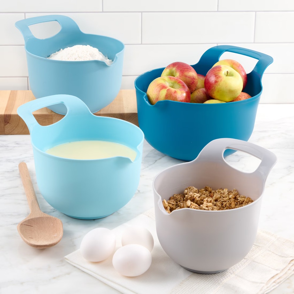 Nesting Plastic Mixing Bowls S - đánh giá và giá Kitchen Baking Set