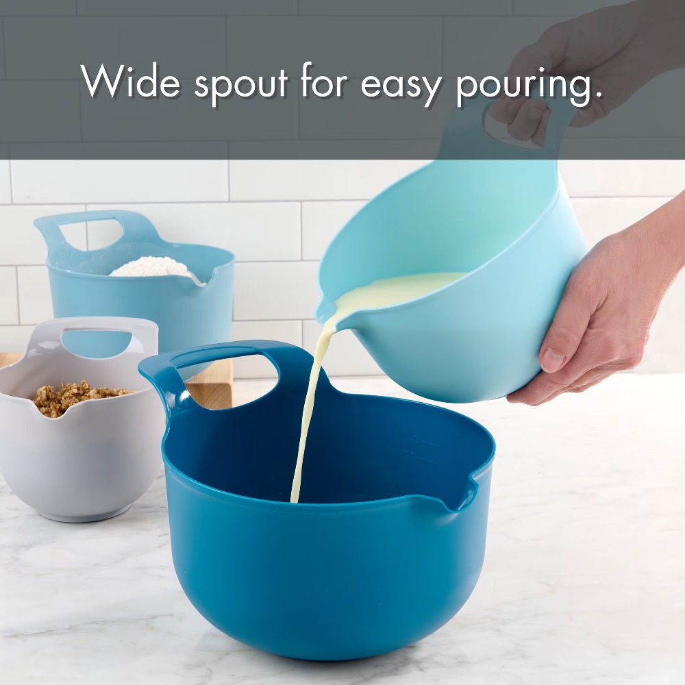 Nesting Plastic Mixing Bowls S - đánh giá và giá Kitchen Baking Set