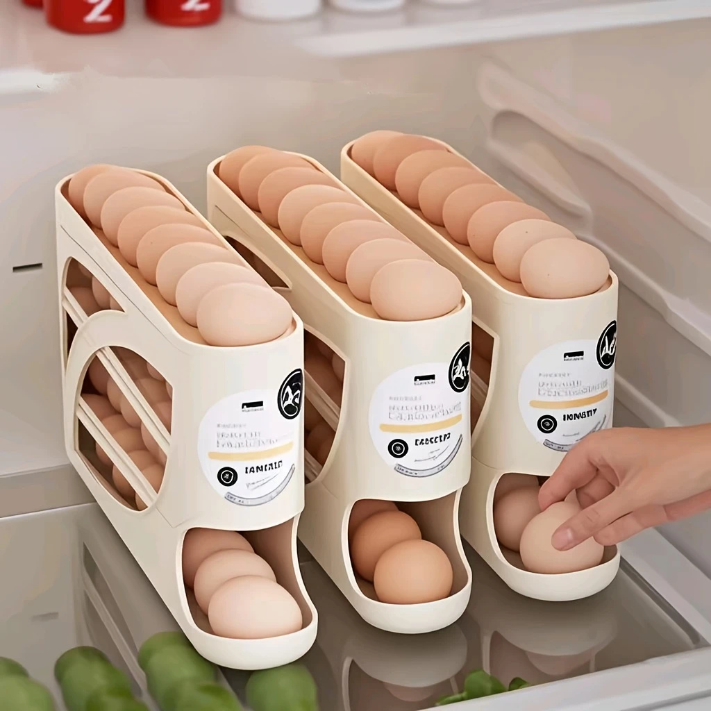 2-4 Tier Rolling Egg Storage C - đánh giá và giá Kitchen Baking Tins