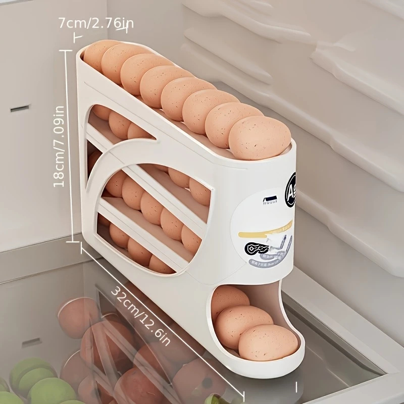 2-4 Tier Rolling Egg Storage C - đánh giá và giá Kitchen Baking Tins
