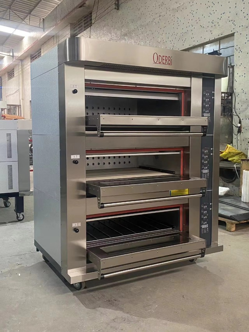 Customized Commercial 3 Deck 6 - đánh giá và giá Commercial Kitchen Baking Equipment