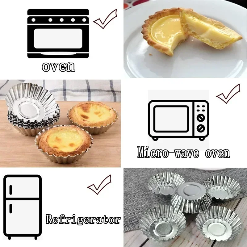 Aluminum 7cm Egg Tart Molds St - đánh giá và giá Kitchen Baking Tins