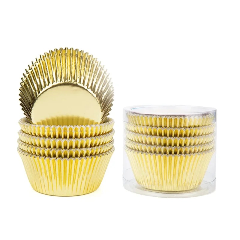 100 piece set of gold foil cup - đánh giá và giá Kitchen Baking Set