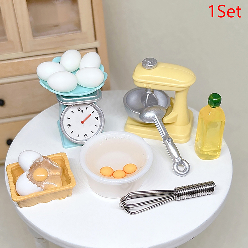 1Set 1:12 Dollhouse Miniature  - đánh giá và giá Kitchen Tools For Baking