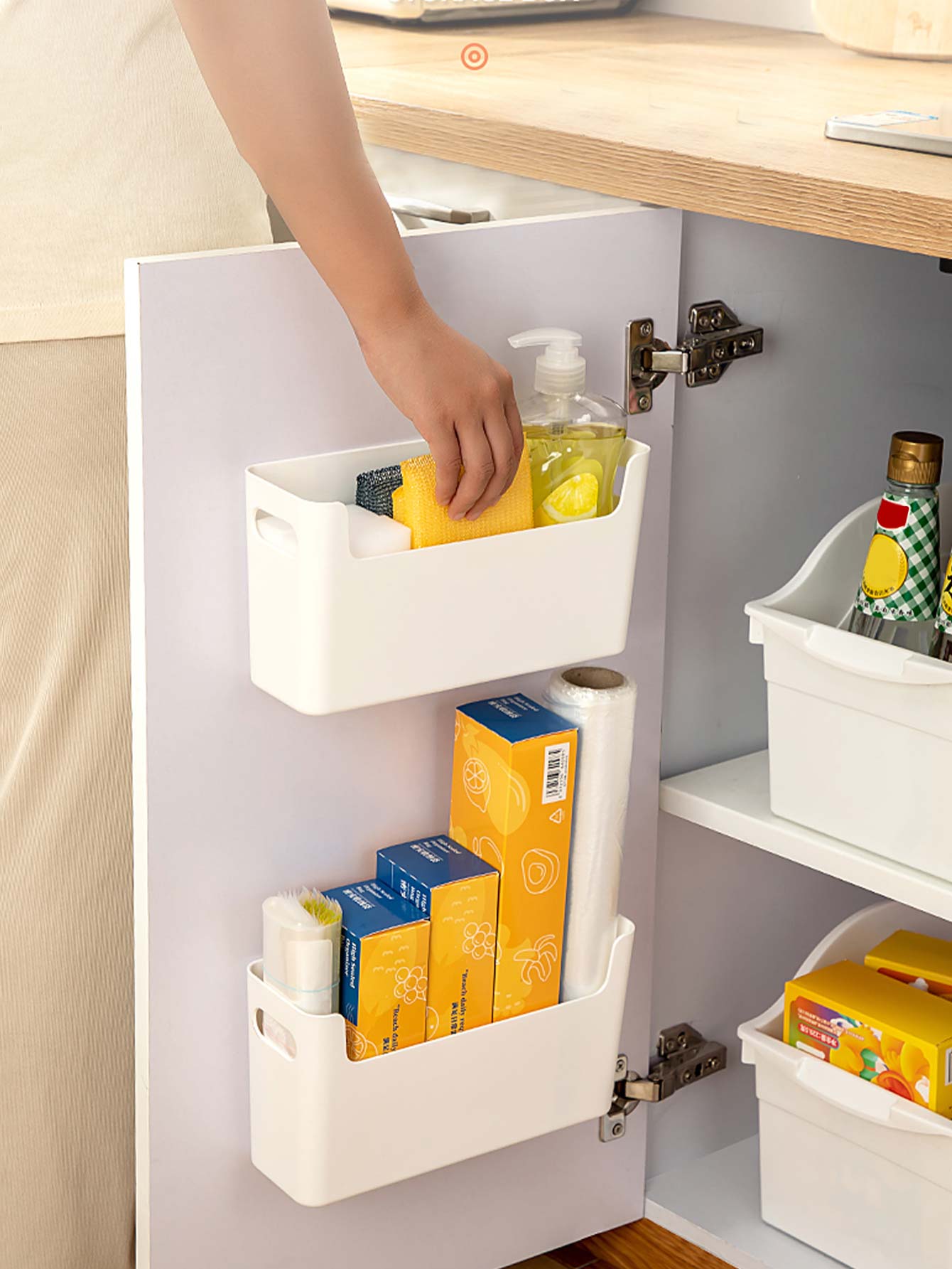 Punch Free Cabinet Door Organi - đánh giá và giá Kitchen Baking Tins