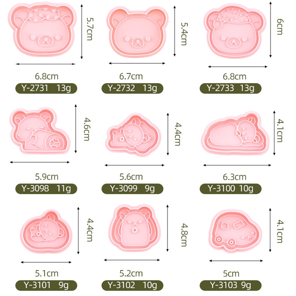 Cute Bear Cookie Mold Cartoon  - đánh giá và giá Kitchen Baking Gift Ideas