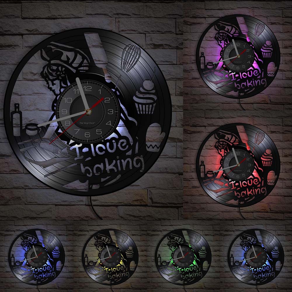 Baking Vinyl Record Wall Clock - đánh giá và giá Kitchen And Baking Life