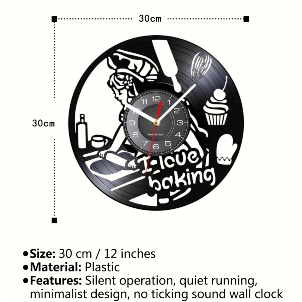 Baking Vinyl Record Wall Clock - đánh giá và giá Kitchen And Baking Life